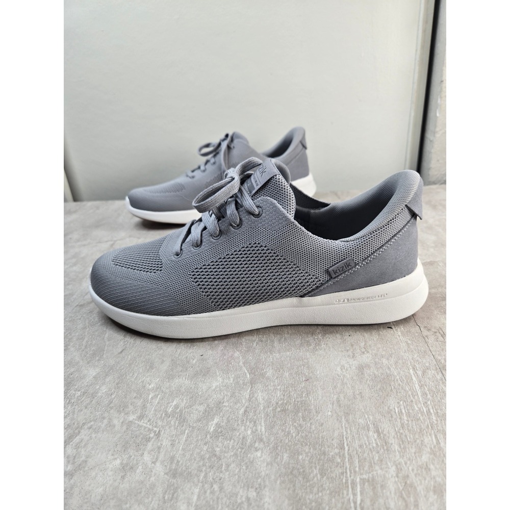 Kizik Lima 11.5 Grey Hands Free Slip On Knit Walking Sneaker Athleisure Comfort